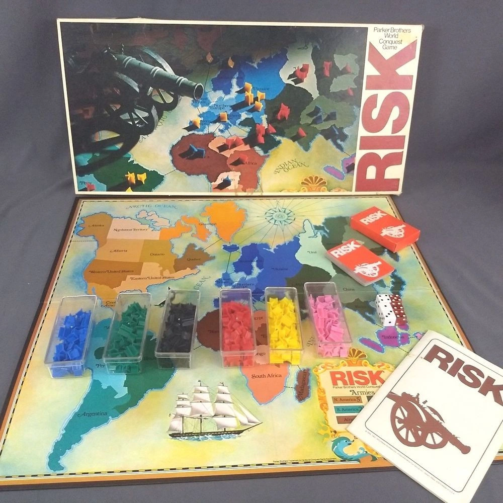 Risk Board Game in the 1970s.